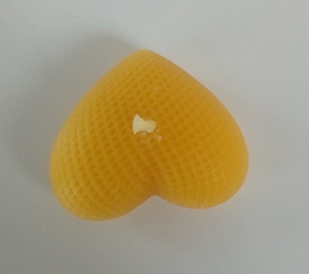 świeca, świeczka, świeca serce, świeca z wosku pszczelego