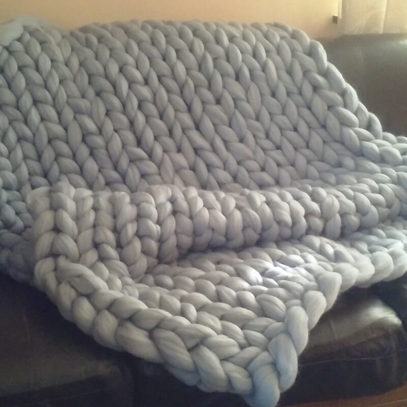 koc narzuta czesanka merynos