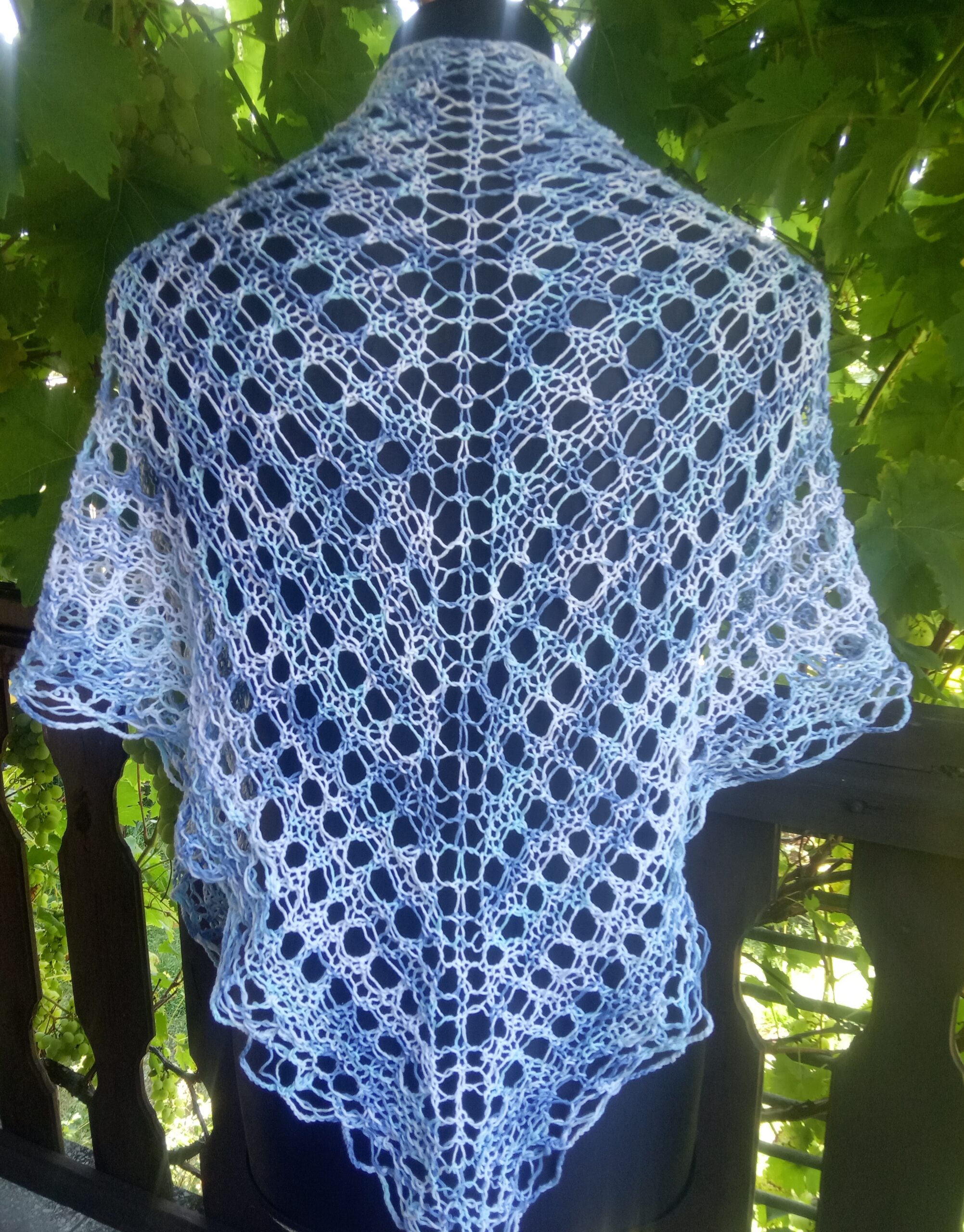 Chusta z bawełny w błękitach letniego nieba - obrazek 3