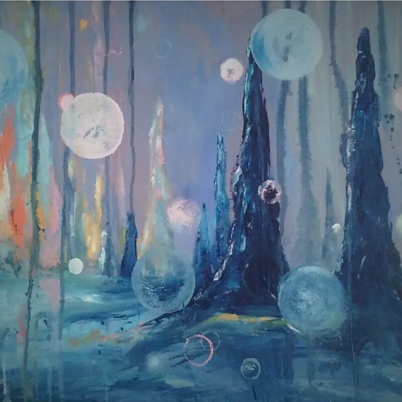 "Siódmy Świat" obraz olejny na płótnie