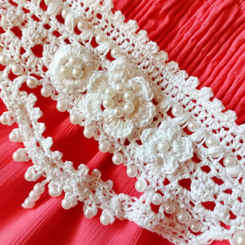 9×17,18cm biała bransoletka.4